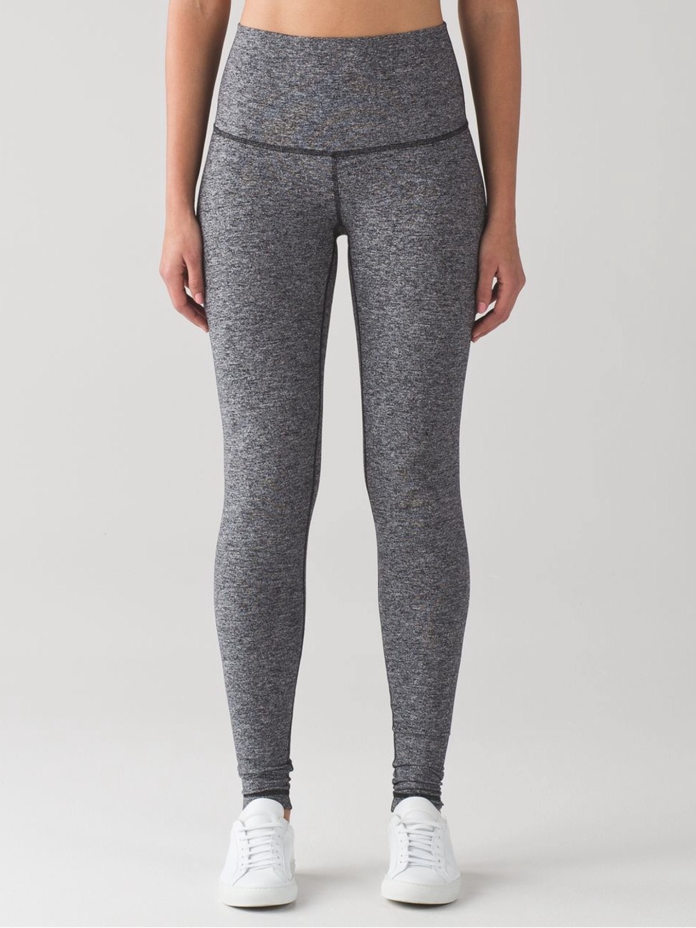 Lululemon Wunder Under Pant (Hi-Rise) *31" Heathered Black - Size 2